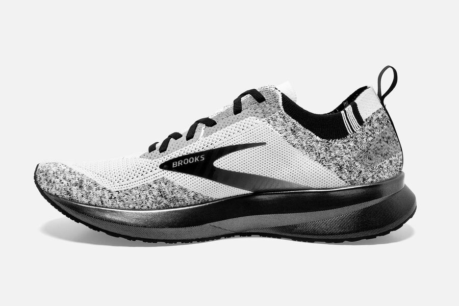 Brooks Israel Levitate 4 Road Running Shoes Mens - White/Black - IKG-084219